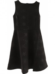 φόρεμα kendall + kylie embossed logo a line kkw3703005-black