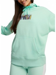 μπλούζα μακρυμάνικη puma φουτερ με κουκουλα swxp graphic hoodie tr 535738-95