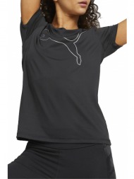 μπλούζα κοντομάνικη puma μπλουζακι κοντομανικο train favorite jersey cat te 522420-01