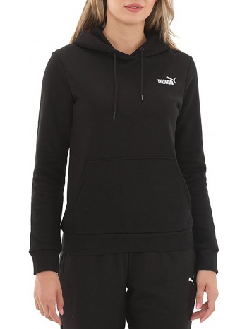 μπλούζα μακρυμάνικη puma φουτερ με κουκουλα ess+ embroidery σε προσφορά