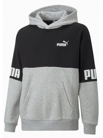 μπλούζα μακρυμάνικη puma power colorblock hoodie fl σε προσφορά