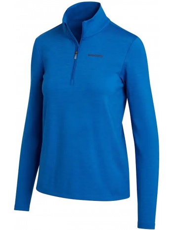 μπλούζα μακρυμάνικη saucony solstice 1/4 zip saw800390-plh σε προσφορά