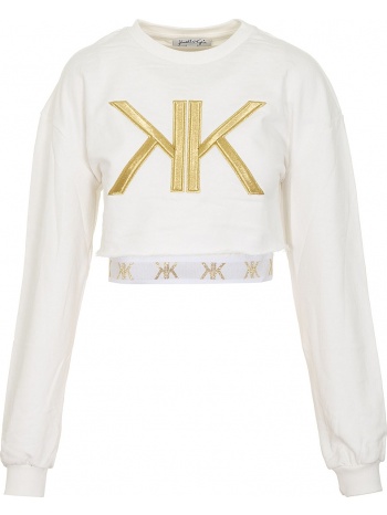 μπλούζα μακρυμάνικη kendall + kylie double crew kkw3701603 σε προσφορά