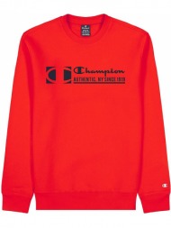 μπλούζα μακρυμάνικη champion crewneck sweatshirt 217995-rs053