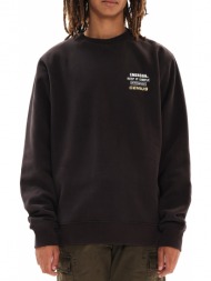 μπλούζα μακρυμάνικη emerson men`s neckline sweat 222.em20.19-off-black