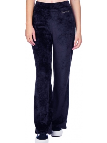 παντελόνι υφασμάτινο kendall + kylie velour high rise flare σε προσφορά