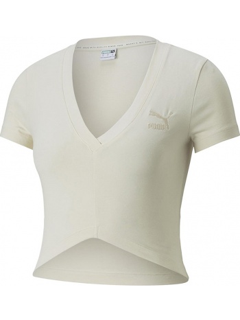 μπλούζα κοντομάνικη puma classics cropped slim 537154-99 σε προσφορά