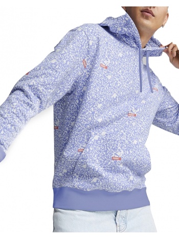 μπλούζα μακρυμάνικη puma brand love aop hoodie tr 535634-02 σε προσφορά