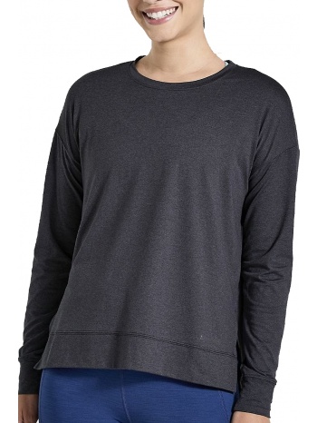 μπλούζα μακρυμάνικη saucony sunday layer saw800395-bkh σε προσφορά