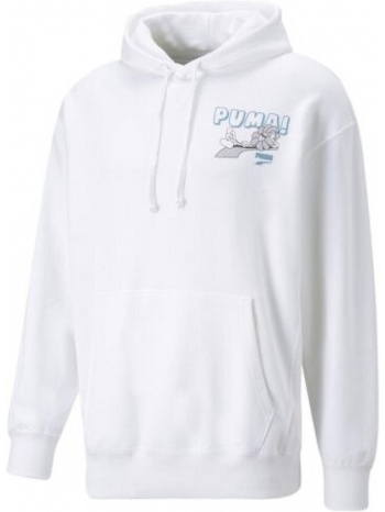 μπλούζα κοντομάνικη puma downtown graphic hoodie tr σε προσφορά