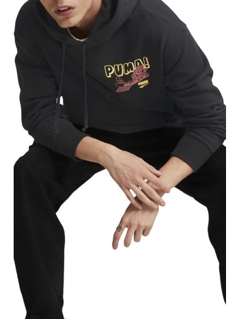 μπλούζα κοντομάνικη puma downtown graphic hoodie tr σε προσφορά