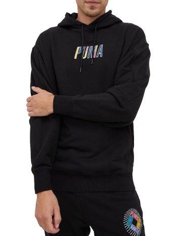 μπλούζα μακρυμάνικη puma swxp pinnacle hoodie tr 535661-01 σε προσφορά