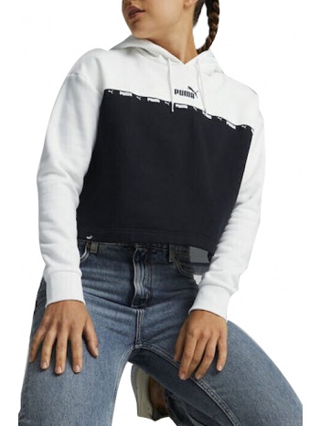 μπλούζα μακρυμάνικη puma power tape hoodie fl 849946-02 σε προσφορά