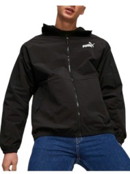 μπουφάν puma hooded windbreaker 675387-01 ανδρικό