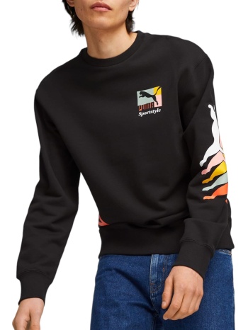 μπλούζα μακρυμάνικη puma classics brand love crew tr σε προσφορά