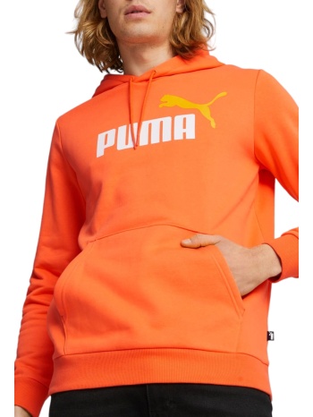μπλούζα μακρυμάνικη puma ess+ 2 col big logo hoodie fl σε προσφορά