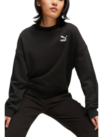 μπλούζα μακρυμάνικη puma classics oversized crew tr σε προσφορά