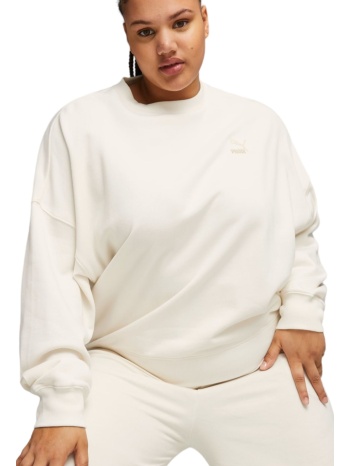 μπλούζα μακρυμάνικη puma classics oversized crew tr σε προσφορά