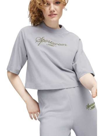 μπλούζα κοντομάνικη puma classics + oversized 624271-63 σε προσφορά