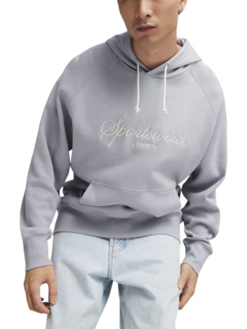 μπλούζα μακρυμάνικη puma classics + hoodie 624275-63 ανδρικό σε προσφορά