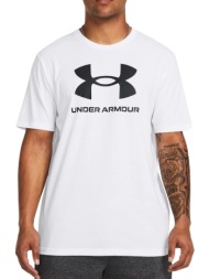 μπλούζα κοντομάνικη under armour sportstyle logo update 1382911-100 ανδρικό