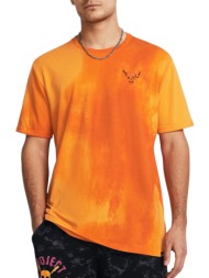 μπλούζα κοντομάνικη under armour project rock sun wash graphic 1383297-810 ανδρικό
