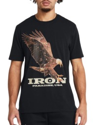 μπλούζα κοντομάνικη under armour pjt rck eagle graphic 1383224-001 ανδρικό