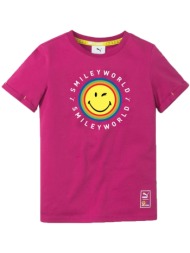 μπλούζα κοντομάνικη puma smiley world 533414-14 unisex παιδικό