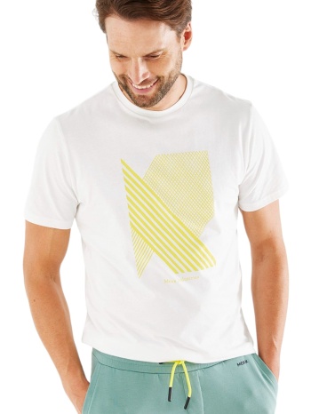 μπλούζα κοντομάνικη mexx crewneck tu2126023m-off white σε προσφορά