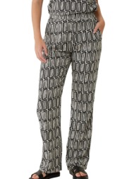 παντελόνι υφασμάτινο mexx straight leg all over print xc1307033w-multicolor γυναικείο