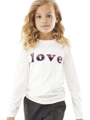 μπλούζα μακρυμάνικη mexx love zn2149016g-off white κορίτσι σε προσφορά