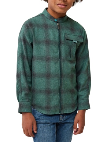 πουκάμισο μακρυμάνικο mexx checked zip through