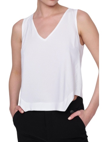 top ale αμάνικο 8918862-white γυναικείο