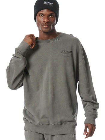 μπλούζα μακρυμάνικη body action over-dyed crewneck sweater σε προσφορά