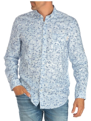 πουκάμισο μακρυμάνικο guess ls collins aop m3gh69wfdx0-p41l σε προσφορά