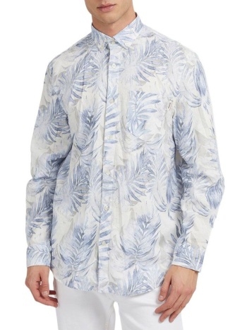 πουκάμισο μακρυμάνικο guess ls collins aop m3gh69wfdx0-p7hw σε προσφορά