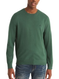 πουλόβερ nautica ριμπ λαιμόκοψη s47001-3tq-raifrstgrn ανδρικό