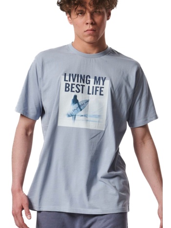 μπλούζα κοντομάνικη body action beach lifestyle graphic σε προσφορά