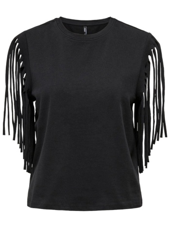 top only onlzinna fringe box jrs 15325262-black γυναικείο σε προσφορά