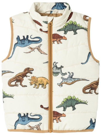γιλέκο name it nmmmylane dino play 13230215-whitecap gray σε προσφορά