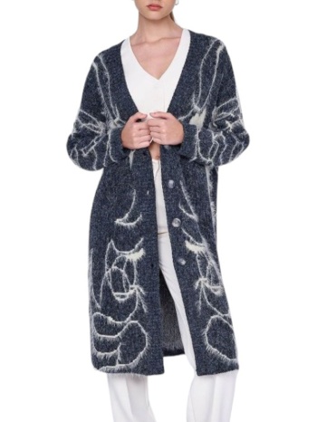 ζακέτα ale με κουμπιά 8p21176-anthrachite γυναικείο