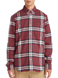 πουκάμισο μακρυμάνικο timberland heavy flannel plaid tb0a6gkh-j601-port royale ανδρικό