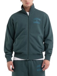 ζακέτα franklin & marshall sweatshirt jm5207.000.2004p01-102-bottle green ανδρικό