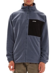 ζακέτα emerson fleece 232.em29.20-stone blue-black ανδρικό