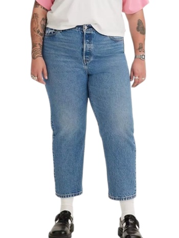 κάπρι levi`s pl 501r crop med indigo- worn in 859530031-31 σε προσφορά