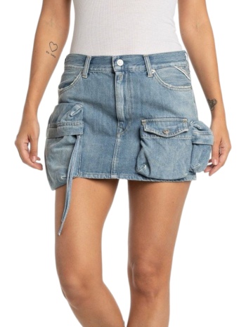 φούστα replay jean mini με τσέπες w9934 .000.794 675-010 σε προσφορά