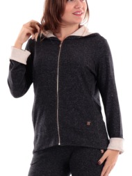 ζακέτα freddy full zip hoody f3wsls19-n50qz γυναικείο