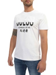 μπλούζα κοντομάνικη guess bsc ges split applique m4ri69k9rm1-g011 ανδρικό