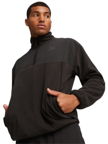 μπλούζα μακρυμάνικη puma classics utility polar fleece σε προσφορά