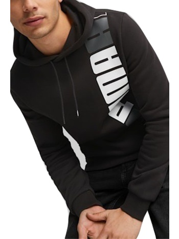 μπλούζα μακρυμάνικη puma ess logo lab hoodie fl 675919-01 σε προσφορά